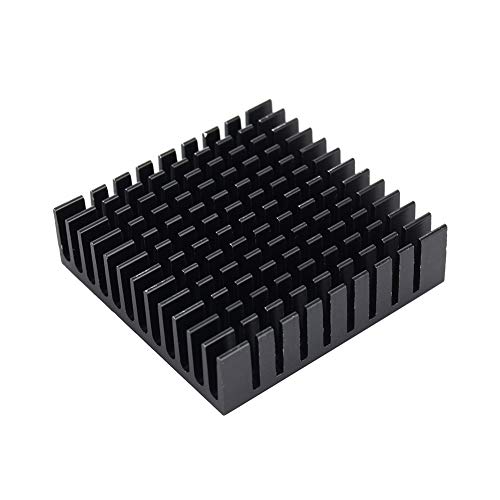 Culnflun CPU-Aluminium-Kühlkörper, 40 x 40 x 11 mm, Zahnstärke: 1,1 mm, Grundplattenstärke: 2,2 mm, Aluminium-Kühlkörper, Chip-Kühler, Schwarz von Culnflun