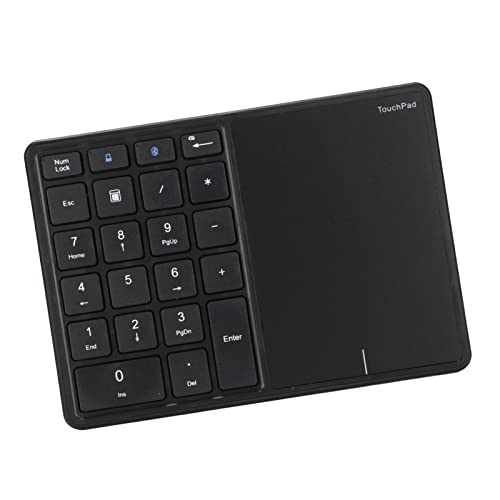 Drahtlose numerische Tastatur, Typ C Numerische Tastatur Touchscreen für Arbeit für Studium schwarz von Cuque