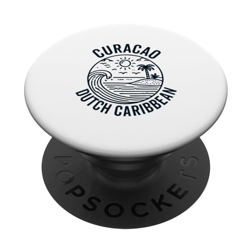 Curacao Karibik niederländisches Souvenir Urlaub Erinnerung Männer Frauen PopSockets Klebender PopGrip von Curacao Caribbean Dutch Reminde