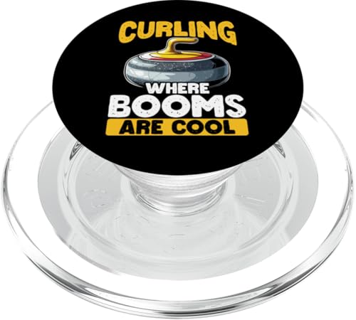 Eisstockschießen, wo Besen cool sind, Eisstockschießen PopSockets PopGrip für MagSafe von Curling Game Curling Stone Curler Curling Player