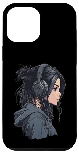 Hülle für iPhone 12 Pro Max Cute Animegirl Gaming Headphones Gaming von Curlyfox Design