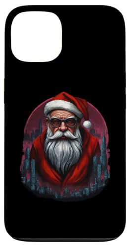 Hülle für iPhone 13 Cooler Weihnachtsmann Santa nach der Arbeit 04 von Curlyfox Design