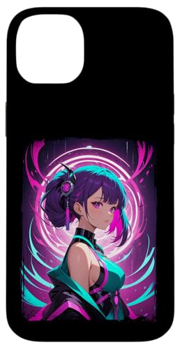 Hülle für iPhone 14 Plus Animegirl Anime Manga Schönheit Süsses und cooles Mädchen 14 von Curlyfox Design