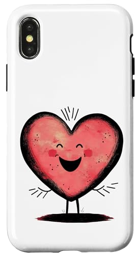 Hülle für iPhone X/XS Valentinstag Liebe Anime Herz Geschenk Verliebt 27 von Curlyfox Design