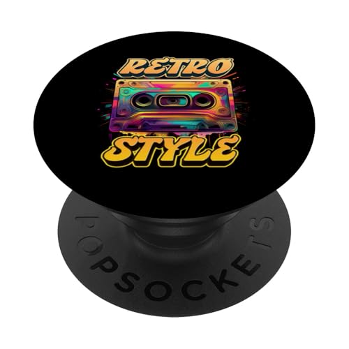 Kreatives Musikdesign Retro Musikkassette Artwork 06 PopSockets mit austauschbarem PopGrip von Curlyfox Design