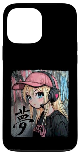 Süsses Anime Mädchen mit Kopfhörern chilling Gamergirl 04 Hülle für iPhone 13 Pro Max von Curlyfox Design