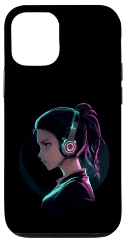 Süsses Anime Mädchen mit Kopfhörern chilling Gamergirl 05 Hülle für iPhone 12/12 Pro von Curlyfox Design