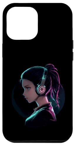 Süsses Anime Mädchen mit Kopfhörern chilling Gamergirl 05 Hülle für iPhone 12 Pro Max von Curlyfox Design