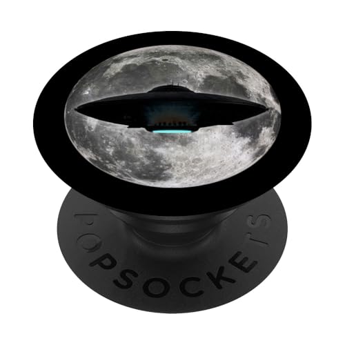 Ufo Moonnight im Mondlicht Schatten Mond Geschenk PopSockets mit austauschbarem PopGrip von Curlyfox Design