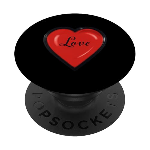 Valentinstag Liebe Herz Partner Geschenk Verliebt 01 PopSockets Klebender PopGrip von Curlyfox Design