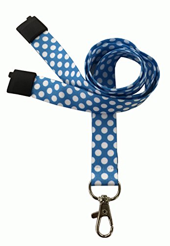 Customcard ltd. Lanyards, bedruckt („Staff“, „Visitor“ oder gepunktet) - DotBlue von Customcard ltd