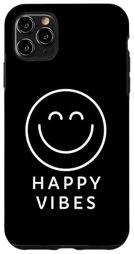 Hülle für iPhone 11 Pro Max Happy Vibes Smile Face, Retro-Ästhetik, positiv, minimalistisch von Cute 80s Smile Happy Tee