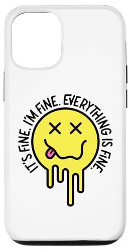 Hülle für iPhone 12/12 Pro Lustiges, schmelzendes lächelndes Gesicht, niedliches X-Augen, glückliches Gesicht von Cute 80s Smile Happy Tee