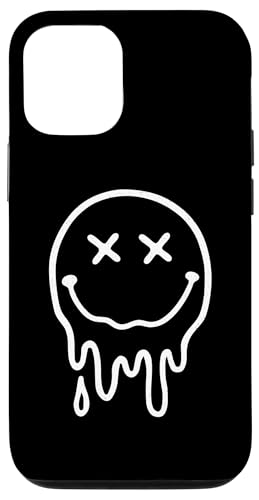 Hülle für iPhone 12/12 Pro Süßes X-Augen-Schmelzendes glückliches Gesicht geschmolzenes tropfendes Lächeln Gesicht von Cute 80s Smile Happy Tee