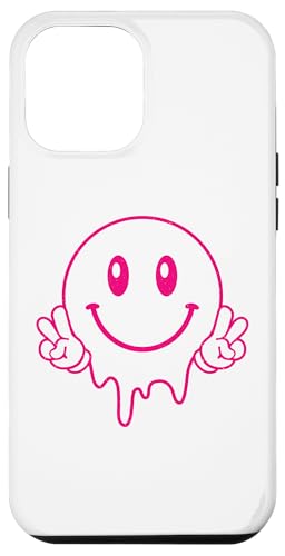 Hülle für iPhone 12 Pro Max Schmelzendes Lächeln, lustig, lächelnd, tropfendes Gesicht, niedlicher Frieden von Cute 80s Smile Happy Tee