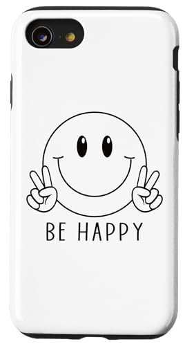 Hülle für iPhone SE (2020) / 7 / 8 Be Happy Smile Face Cute Happy Peace Handzeichen lächelndes Gesicht von Cute 80s Smile Happy Tee