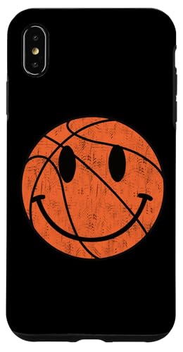 Hülle für iPhone XS Max Basketball Happy Face Trendiges Lächeln für Basketballliebhaber von Cute 80s Smile Happy Tee