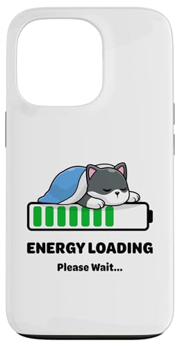 Hülle für iPhone 13 Pro Energieladung Bitte warten Sie, lustiger schlafender Hund, niedliche Tiere von Cute Adorable Funny Kawaii Animals Lifestyle