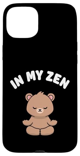 Hülle für iPhone 15 Plus In My Zen Lustiger Süßer Bär Kawaii Yoga Bär Stressfrei von Cute Adorable Funny Kawaii Animals Lifestyle