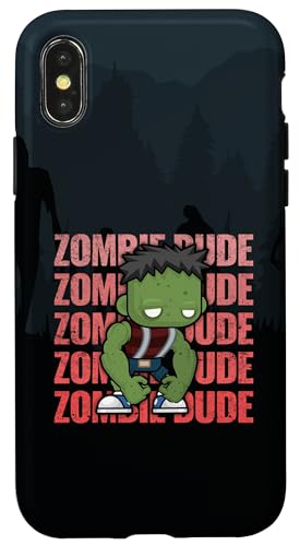 Hülle für iPhone X/XS Zombie Dude Süße entzückende Kawaii Halloween-Zombies von Cute Adorable Halloween Zombies Outfits & Decor
