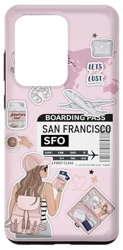 Hülle für Galaxy S20 Ultra Flug-Bordkarte für San Francisco von Cute Airplane Boarding Travel Pass