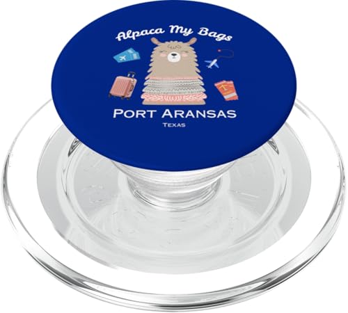 Alpaka My Bags Port Aransas Texas PopSockets PopGrip für MagSafe von Cute Alpaca Vacation Travels Co