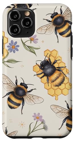 Hülle für iPhone 11 Pro Vintage Bees Garden Lover Honeycomb Imker Farming Bees von Cute Bees Honeycomb Beekeeper Beekeeping Co.