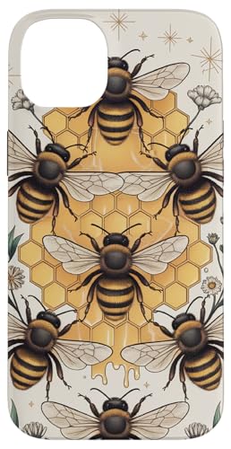 Hülle für iPhone 14 Plus Vintage Bees Garden Lover Honeycomb Imker Farming Bees von Cute Bees Honeycomb Beekeeper Beekeeping Co.