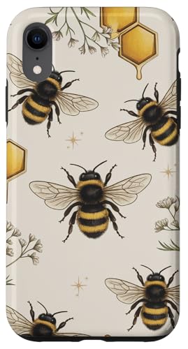 Hülle für iPhone XR Vintage Bees Garden Lover Honeycomb Imker Farming Bees von Cute Bees Honeycomb Beekeeper Beekeeping Co.