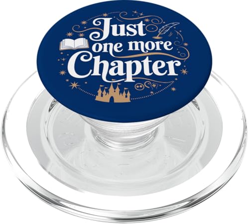 Just One More Chapter Book Lover Bookish Reading Blue PopSockets PopGrip für MagSafe von Cute Booktok Book Lover Design Women Girls Co