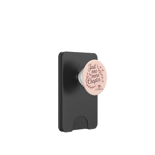 Just One More Chapter Book Lover Bookish Reading Pink PopSockets PopWallet für MagSafe von Cute Booktok Book Lover Design Women Girls Co