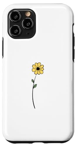 Hülle für iPhone 11 Pro Minimalistische botanische Blumenpflanzen von Cute Botanical Designs