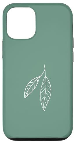 Hülle für iPhone 14 Minimalistisches botanisches Muster Blattmuster Blätter Pflanzen von Cute Botanical Designs