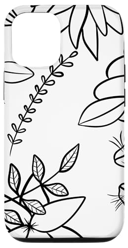 Hülle für iPhone 14 Schickes botanisches Muster, Blattmuster, Blätter, Pflanzen von Cute Botanical Designs