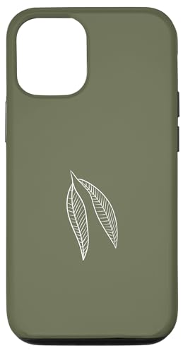 Hülle für iPhone 15 Minimalistisches botanisches Muster Blattmuster Blätter Pflanzen von Cute Botanical Designs