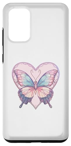 Hülle für Galaxy S20+ Pastell Schmetterling mit Herz I Schmetterling von Cute Butterfly Art I Kids Butterfly