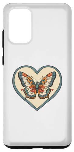 Hülle für Galaxy S20+ Retro Schmetterling mit Herz I Schmetterling von Cute Butterfly Art I Kids Butterfly