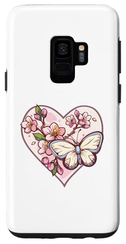 Hülle für Galaxy S9 Bunter Schmetterling mit Blumen I Schmetterling von Cute Butterfly Art I Kids Butterfly