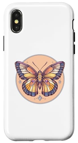 Hülle für iPhone X/XS Bunter Schmetterling von Cute Butterfly Art I Kids Butterfly
