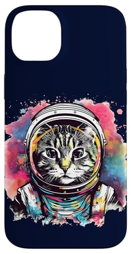 Hülle für iPhone 14 Plus Astronaut Katze im Weltraum Grafik Mädchen Frauen von Cute Cat Lover Outfit Gifts Girls Women