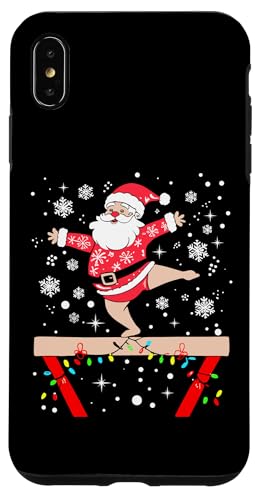 Hülle für iPhone XS Max Lustige Turner-Weihnachtsbeleuchtung, Weihnachtsmann, Gymnastik, Weihnachten von Cute Christmas Gymnastics Design For Men And Women