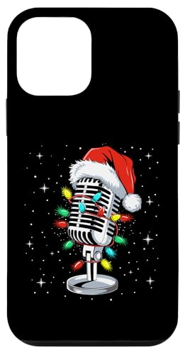 Hülle für iPhone 12 mini Lustige Sängerin Weihnachtsbeleuchtung Weihnachtsmannmütze singende Weihnachten von Cute Christmas Singing Design For Men And Women