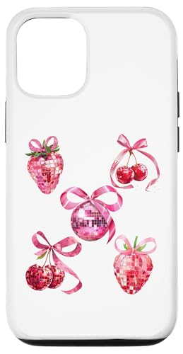 Hülle für iPhone 13 Rosa Schleife Coquette Aesthetics Y2K Discokugel Mädchen Damen von Cute Coquette Bows Pink Red Cherry Strawberry