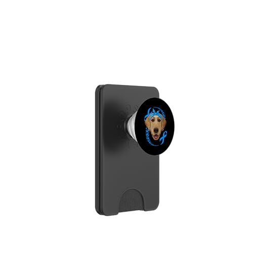 Labrador Retriever Diabetes Bewusstsein Hund Blau T1D Survivor PopSockets PopWallet für MagSafe von Cute Diabetes Awareness Animals