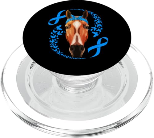 T1D Survivor Halstuch zur Sensibilisierung für Pferdediabetes PopSockets PopGrip für MagSafe von Cute Diabetes Awareness Animals