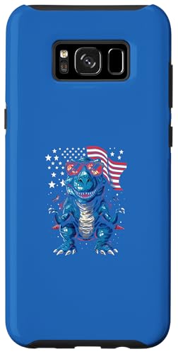 Hülle für Galaxy S8+ Lustiger Dinosaurier, patriotisch, 4. Juli, niedlicher Dinosaurier von Cute Dinosaur Patriotic 4th Of July US Flag store