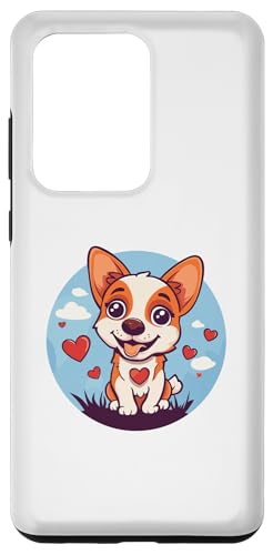 Hülle für Galaxy S20 Ultra Bunter Hund mit Herzen I Kids Dog von Cute Dog Art I Aesthetic Dog I Dog Lover