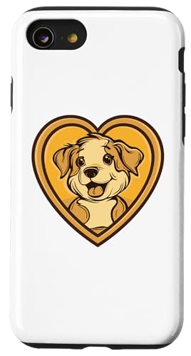 Hülle für iPhone SE (2020) / 7 / 8 Bunter Hund mit Herz I Kids Dog von Cute Dog Art I Aesthetic Dog I Dog Lover