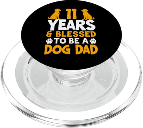 11 Jahre und Dog Dad! 11 Jahre alt, Geburtstag PopSockets PopGrip für MagSafe 11 Jahre und Dog Dad! 11 Jahre alt, Geburtstag PopSockets PopGrip für MagSafe von Cute Dog Dad Birthday Design