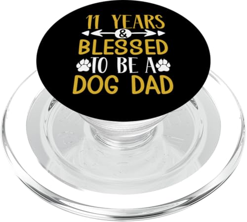 11 Jahre und Dog Dad! 11 Jahre alt, Geburtstag PopSockets PopGrip für MagSafe 11 Jahre und Dog Dad! 11 Jahre alt, Geburtstag PopSockets PopGrip für MagSafe von Cute Dog Dad Birthday Design